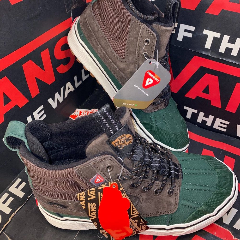 Vans Sk8-HI Del Pato MTE-2 All Weather Brown & Green Men's 7.5 VN0A5JMNBGS